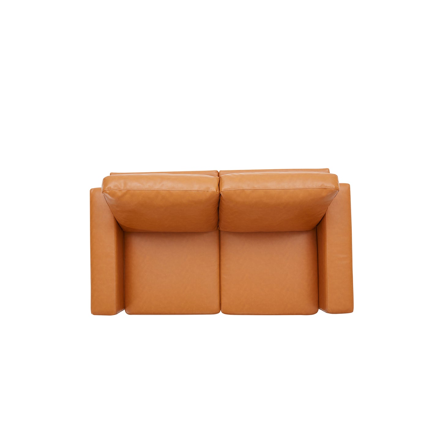 Modern Style Loveseat PU Leather Upholstered Couch