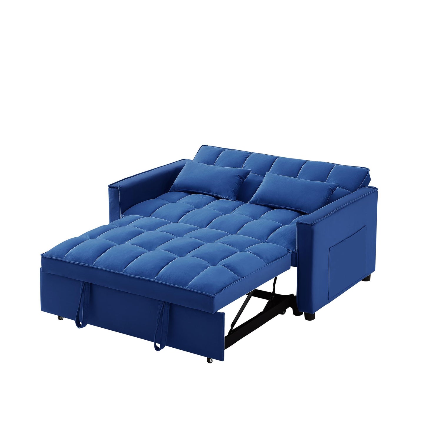 Modern Velvet Convertible Loveseat Sleeper Sofa Couch