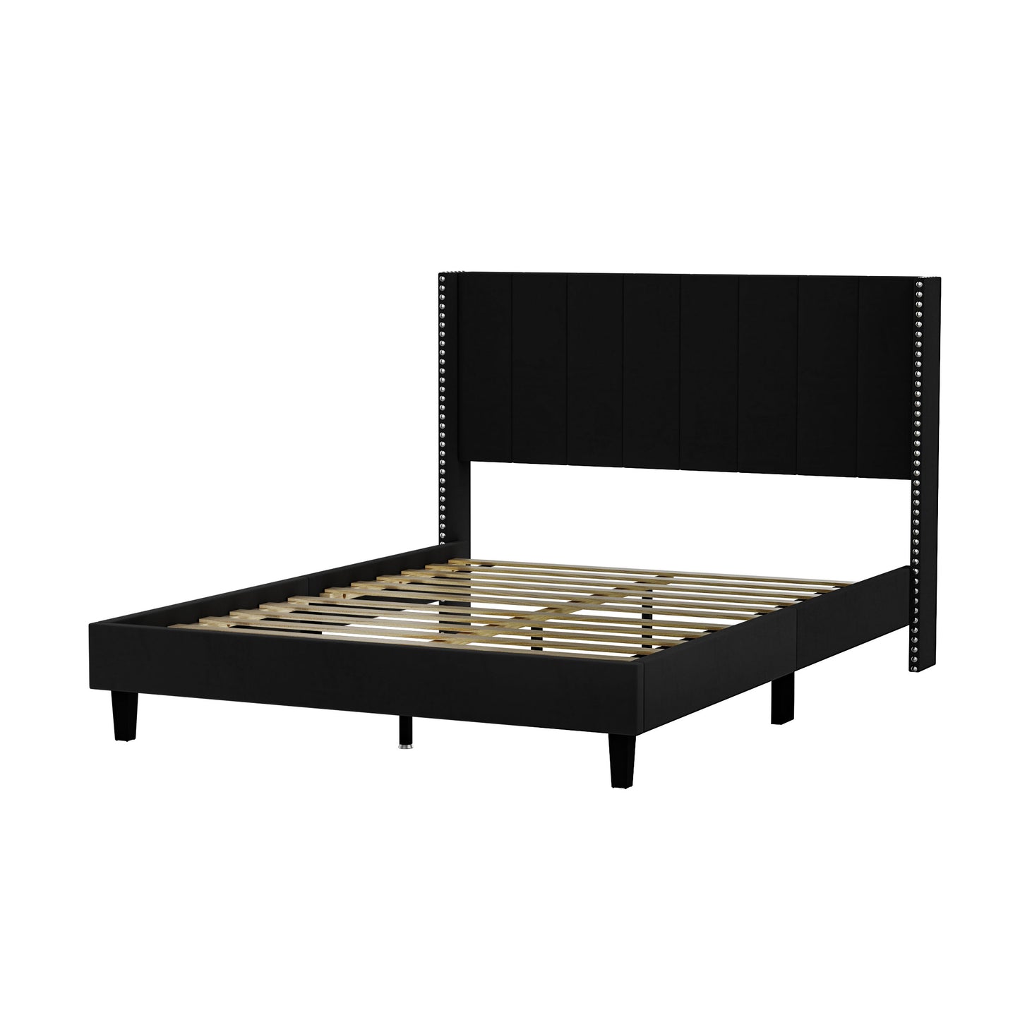 Queen Size Tufted Upholstered Bed Frame