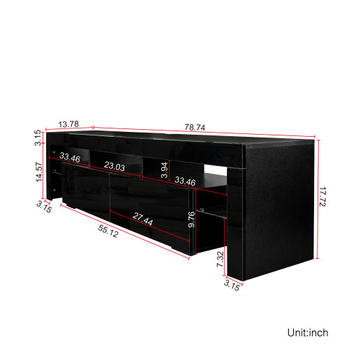 Modern gloss black TV Stand